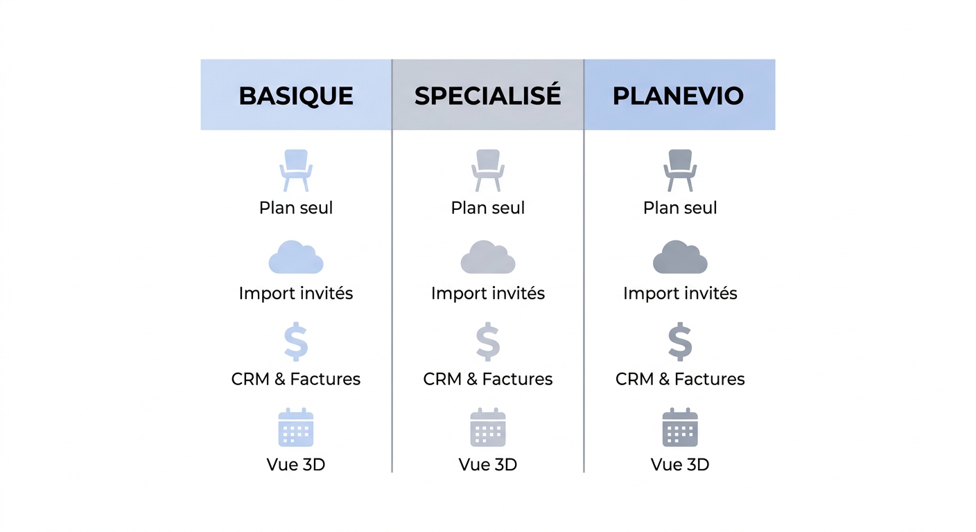 Comparatif : quel outil choisir pour tes événements ? 📊 Comparatif : quel outil choisir pour tes événements ? 📊